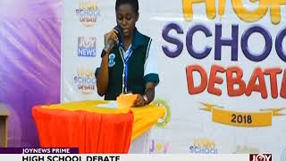 High School Debate  JoyNews Prime 51018 [upl. by Aik]