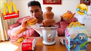 EXTREME MCDONALDS FONDUE CHALLENGE [upl. by Worra491]