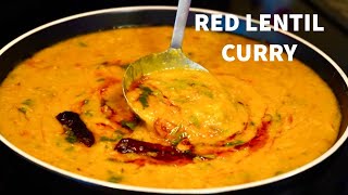 RED LENTIL CURRY  MASOOR DAL TADKA  MASOOR DAL RECIPE [upl. by Ambrose]