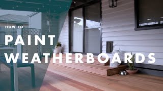 How To Paint Weatherboards  Bunnings Warehouse [upl. by Paehpos]