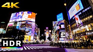 【4K HDR】Night Walk in Tokyo Shibuya 東京散歩 [upl. by Douglas]