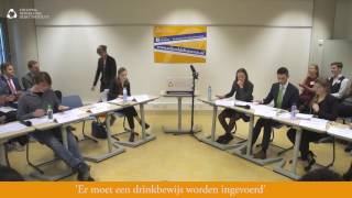 DEBAT  NK Debatteren havovwo  Invoeren drinkbewijs 2017 [upl. by Eiramik]