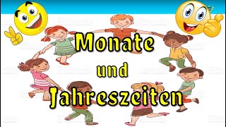 German lesson Months of the year  Die Monate lernen  TEST  Die Jahreszeiten Deutsch lernen [upl. by Aierb129]