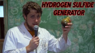 A hydrogen sulfide generator using a candle [upl. by Ssej]