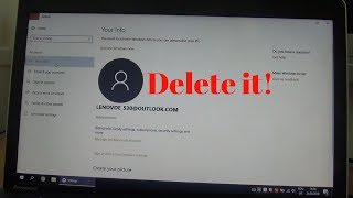 How to delete a Microsoft live account from Windows [upl. by Leval]