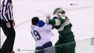 DJ King vs Derek Boogaard Mar 14 2010 [upl. by Leina]