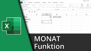 Excel Monat Funktion  TAGMONATJAHR âœ… Tutorial [upl. by Notneiuq687]