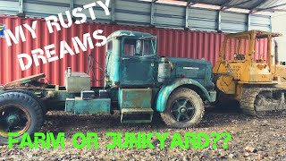 1957 AUTOCAR Truck restoration update and a peek at my junk [upl. by Enautna]