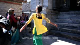 Hijras or Eunuchs dancing at Jubbal Palace [upl. by Coffin229]