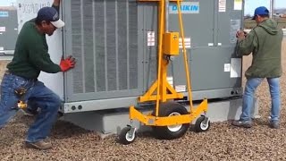 How to Move AC Units on Rooftops with ProLift  Save Money on Large Crane and Helicopter Rentals [upl. by Nevaeh]