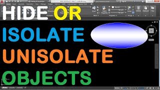 How to Hide or Isolate Objects in AutoCAD 2018 [upl. by Garber]