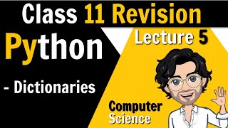 6 Dictionaries in Python for Class 12 Boards  Class 11th Revision [upl. by Rednas850]