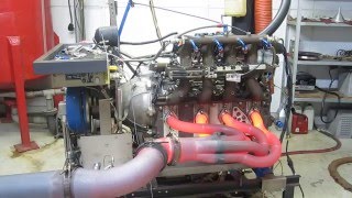 Mazda R26B 4 Rotor Engine Dyno  GLOWING HEADER [upl. by Tiena167]