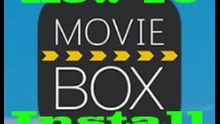 How To Install Movie BoxFree HD Movie App [upl. by Jacklin864]