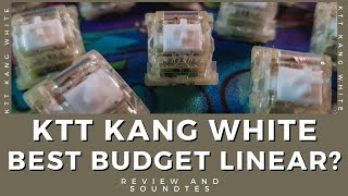 KTT Kang Whites Smoothest budget Linear Switches Review and Soundtest on Vega65  Keyboard typinG [upl. by Friedberg296]