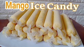 Mango Ice Candy Recipe I How to make Mango Ice Candy [upl. by Aicilev]