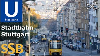 Stadtbahn Stuttgart  Light rail in Germany  SSB [upl. by Nnairahs187]