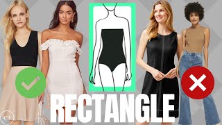 How to Dress a RECTANGLE Body Shape [upl. by Parrie]