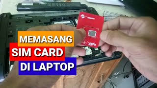 Cara memasang Sim Card Di Laptop [upl. by Alver]