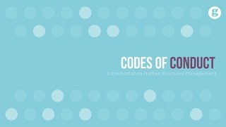 Codes of Conduct [upl. by Akcemat883]