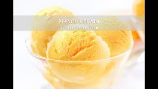 Mango Gelato No Churn Ice Cream  Vegan Paleo [upl. by Itnuahsa]