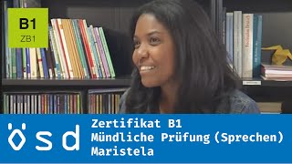 ÖSD Zertifikat B1 – Mündliche Prüfung Sprechen [upl. by Rosie]