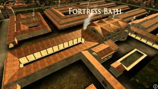 Animation of ancient Roman Fort in Caerleon Wales [upl. by Elyc]