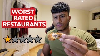 I Ate At The WORST REVIEWED RESTAURANTS In My City London [upl. by Anahir]