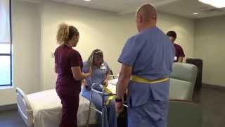 Physical Therapy Transfer Training  How To Transfer From Wheelchair To Bed [upl. by Leuqram]