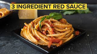 How to make the SIMPLEST ITALIAN PASTA SAUCE at home [upl. by Caprice]