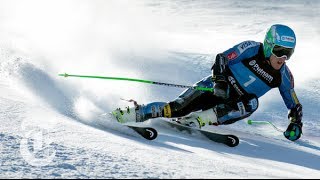 Sochi Olympics 2014  Ted Ligety Giant Slalom GS Skiers Unique Turning  The New York Times [upl. by Ellainad]