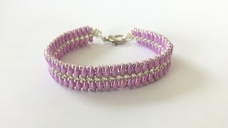 Perfectly Aligned Bracelet Beading Tutorial [upl. by Eniamreg]