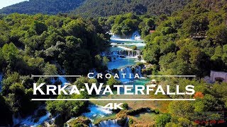 KRKA Waterfalls  National Park Croatia 🇭🇷  by drone 4K [upl. by Nyleuqcaj]