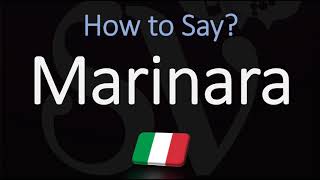 How to Pronounce Marinara Sauce CORRECTLY American English Italian Pronunciation [upl. by Skrap]