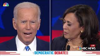 Democratic Debate Kamala Harris Blasts Joe Biden Over Busing Stance  NBC New York [upl. by Adnarahs748]