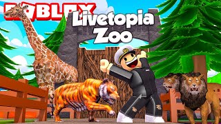 Exploring the LIVETOPIA ZOO in ROBLOX [upl. by Raamal807]