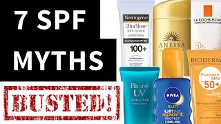 Top 7 Sunscreen and SPF Myths  Lab Muffin Beauty Science [upl. by Shatzer]