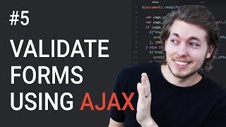 5 How to validate a form using AJAX  Learn AJAX programming [upl. by Eleanora]