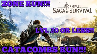 How to Run Catacombs Level 20 or under My Way  Stormfall Saga of Survival Gameplay Ep 43 [upl. by Aiuqram]