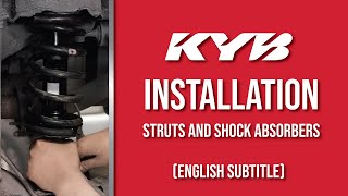 KYB Installation  Changing Struts and Shock Absorbers [upl. by Zenobia110]