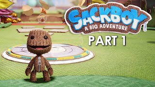 SACKBOY A BIG ADVENTURE Gameplay Walkthrough Part 1 PlayStation 5 4K 60fps [upl. by Ydnes154]