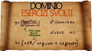 Dominio di una funzione  Esercizi Svolti [upl. by Ariew828]