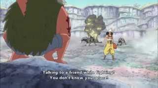 One Piece HD Usopp  Midori Boshi Humandrake Trampolia Impact Wolf [upl. by Wulfe]