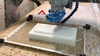 Adaptive Machining POMDelrinAcetal on CNC Router [upl. by Iramaj544]