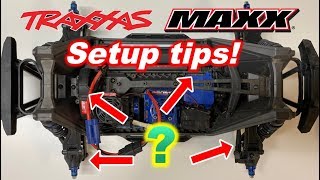 Traxxas Maxx Setup tips How to get it to drive GOOD razortuned [upl. by Walford651]