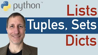 Python Data Structures  Lists Tuples Sets amp Dictionaries tutorial [upl. by Vitale]