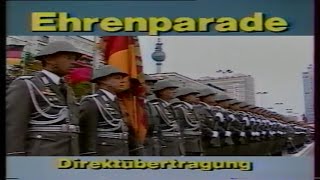 39 Jahre DDR East Germany NVA Parade 1988 [upl. by Seabury]