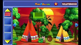 Orange Beach Hut Man Escape Walkthrough  Games2Jolly [upl. by Amarillis]