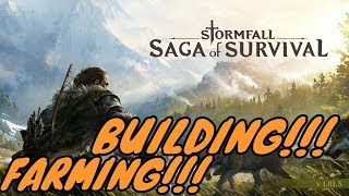 Stormfall Saga of Survival  Ep 02 Farming Building and more Update 102 coming soon [upl. by Nenerb811]