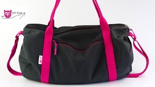 Dufflebag Sporttasche nähen  DIY Eule DuffleBagDafne [upl. by Clyve]